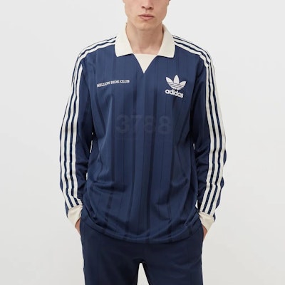 アディダス オリジナルス トレフォイル ロゴ ストライプ 長袖 ポロシャツ ブルー メンズ. HN1676 Sizing アディダス オリジナルス トレフォイル ロゴ ストライプ 長袖 ポロシャツ ブルー メンズ. HN1676