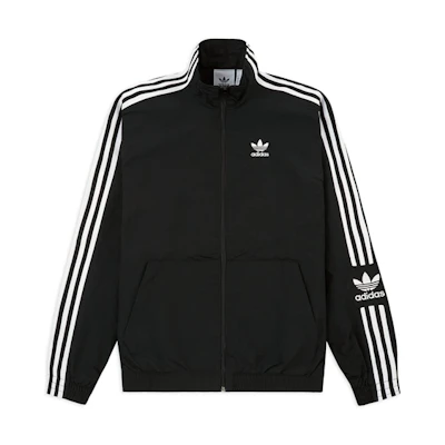 adidas Originals Trefoil Logo Track Jacket Black Vintage Style ED6092