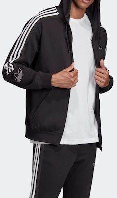 아디다스 오리지널 트레포일 아웃라인 플리스 지퍼 후드 자켓 블랙 ED4693 Sizing 아디다스 오리지널 트레포일 아웃라인 플리스 지퍼 후드 자켓 블랙 ED4693