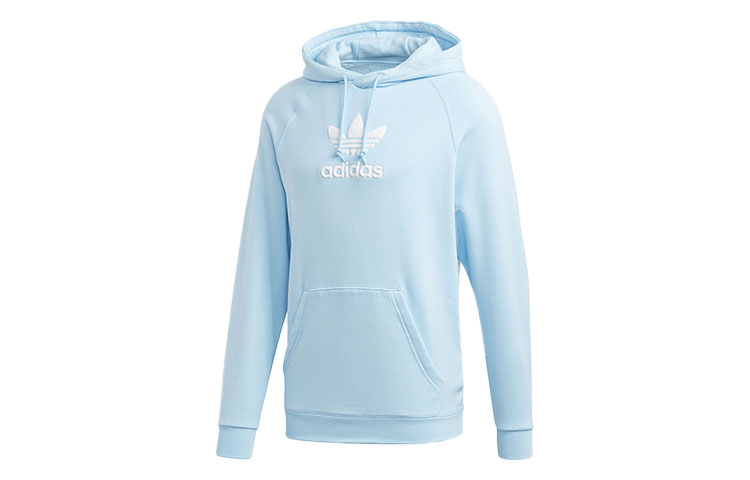 adidas Originals Trefoil Plush Hoodie Light Blue FM9915
