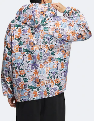 adidas Originals Hoodie Jaket Trefoil Print Multicolor Unisex. HR6438 Shop adidas Originals Hoodie Jaket Trefoil Print Multicolor Unisex. HR6438