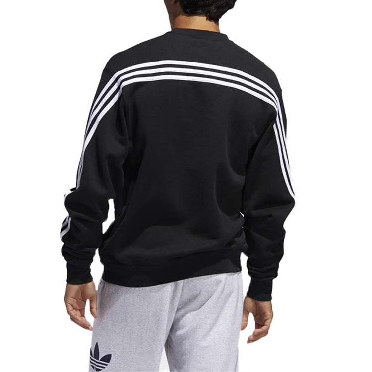 Purchase adidas Originals 三葉草黑色寬鬆休閒秋季連帽衫 FM1522