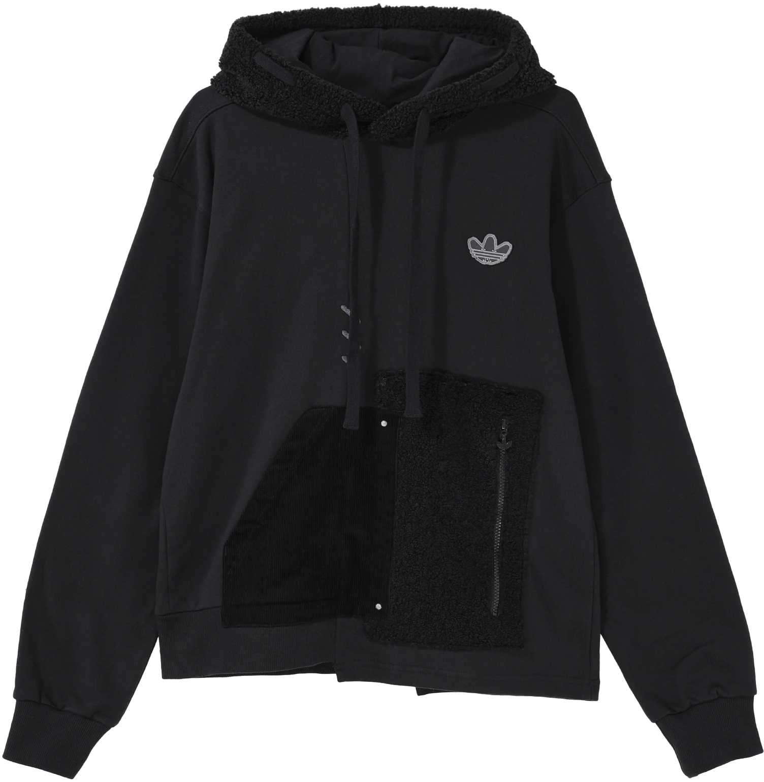 adidas-originals-trefoil-puppet-series-patchwork-hoodie-unisex-black-hc-0352