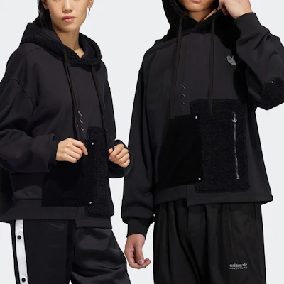 아디다스 오리지널 트레포일 퍼펫 시리즈 패치워크 후디 유니섹스 블랙 HC0352 Purchase 아디다스 오리지널 트레포일 퍼펫 시리즈 패치워크 후디 유니섹스 블랙 HC0352