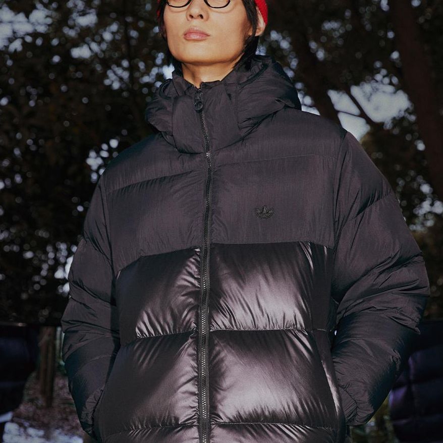 Adidas Originals Trefoil Regen Puff Down Hoodie Winter Jacket Black GE1324 圖 7