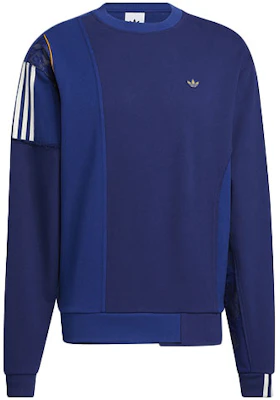 adidas Originals 三葉草復古條紋配色Logo圓領衛衣 藍色 HH9964 Order adidas Originals 三葉草復古條紋配色Logo圓領衛衣 藍色 HH9964