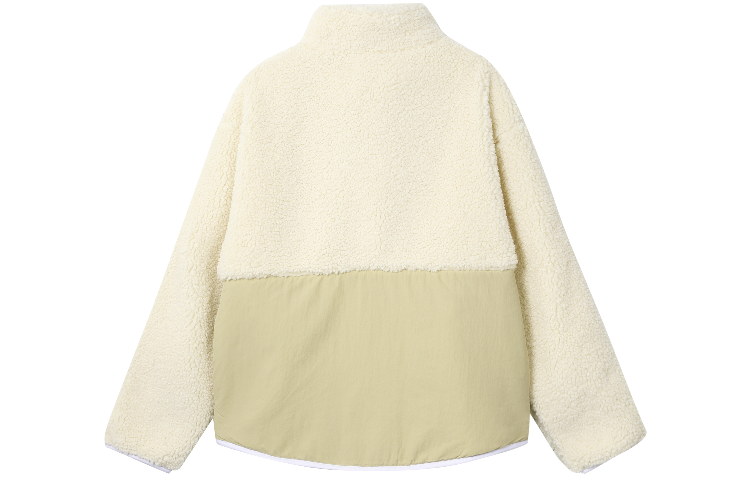 Lookbook 아디다스 오리지널 트레포일 레트로 플리스 자켓 자수 로고 - 유니섹스 오프화이트 HY1378