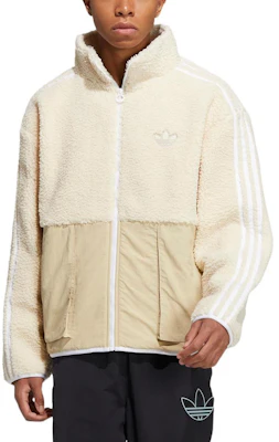 아디다스 오리지널 트레포일 레트로 플리스 자켓 자수 로고 - 유니섹스 오프화이트 HY1378 Shop 아디다스 오리지널 트레포일 레트로 플리스 자켓 자수 로고 - 유니섹스 오프화이트 HY1378