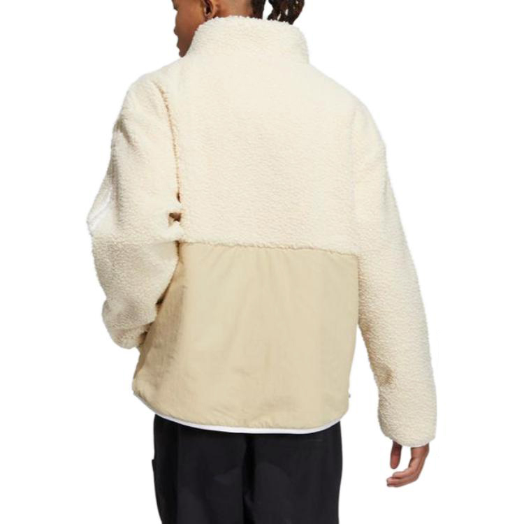 Purchase 아디다스 오리지널 트레포일 레트로 플리스 자켓 자수 로고 - 유니섹스 오프화이트 HY1378