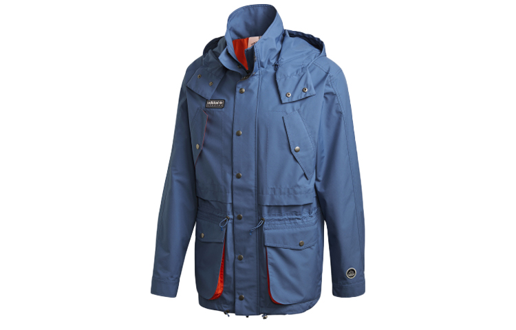 adidas Originals Trefoil Solid Blue Hoodie Jacket Casual Sportswear FR9280