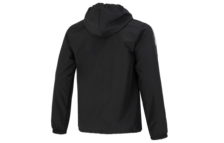 adidas Originals Trefoil Striped Logo Casual Jacket Black Hoodie HK5139 圖 3