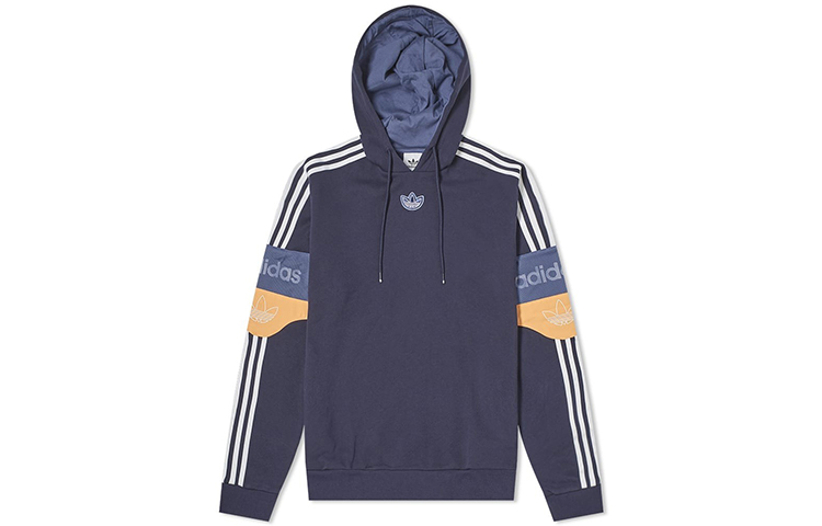 adidas Originals Trefoil Team Signature Hoodie Blue Sweatshirt ED7174