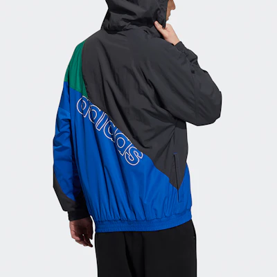 아디다스 오리지널 트레포일 TS WB 컬러블록 로고 후디 자켓 블루 HF5946 Shop 아디다스 오리지널 트레포일 TS WB 컬러블록 로고 후디 자켓 블루 HF5946