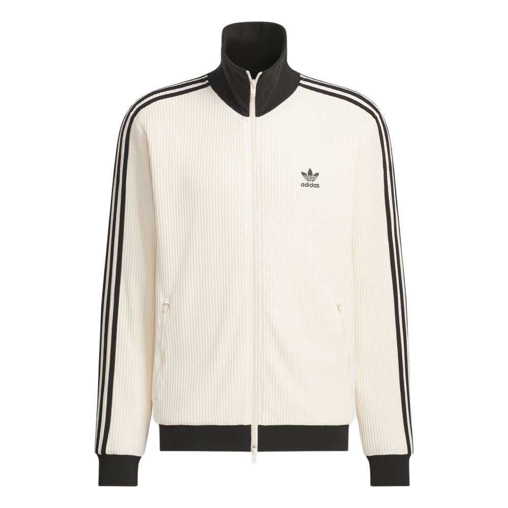 adidas Originals Trefoil Waffle Vintage Stripe Track Jacket White Unisex JW0109
