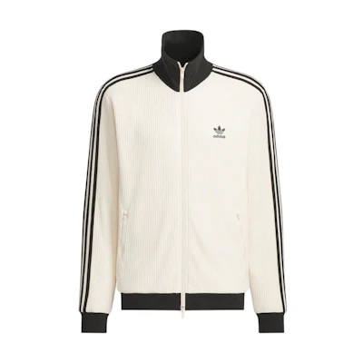 adidas Originals Trefoil Waffle Vintage Stripe Track Jacket White Unisex JW0109