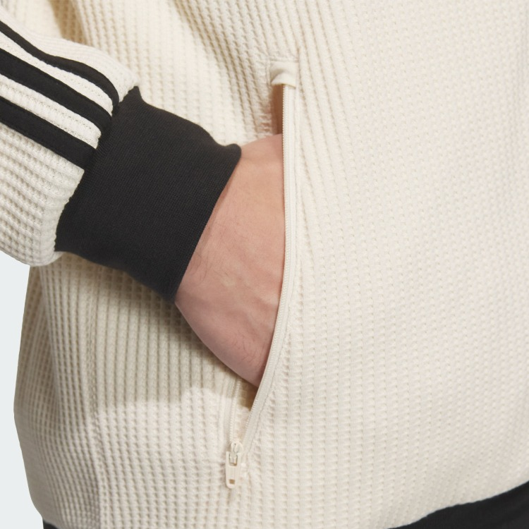 Details for 아디다스 오리지널 트레포일 와플 빈티지 스트라이프 트랙 재킷 화이트 유니섹스 JW0109