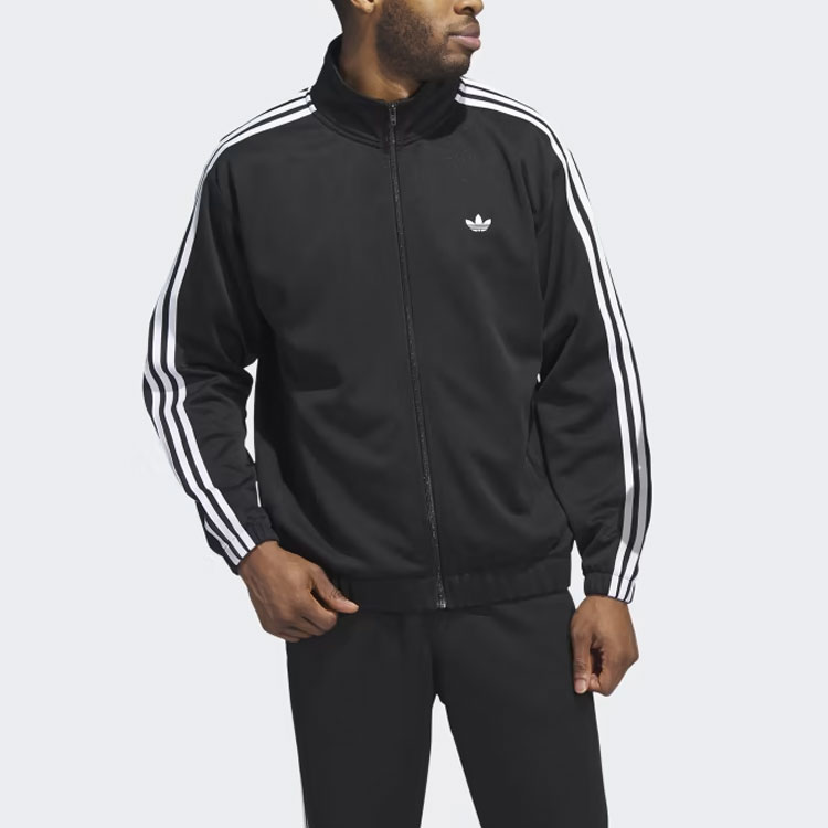 adidas Originals Tricolor 3-Stripes Track Jacket Black Unisex IJ0958 圖 4