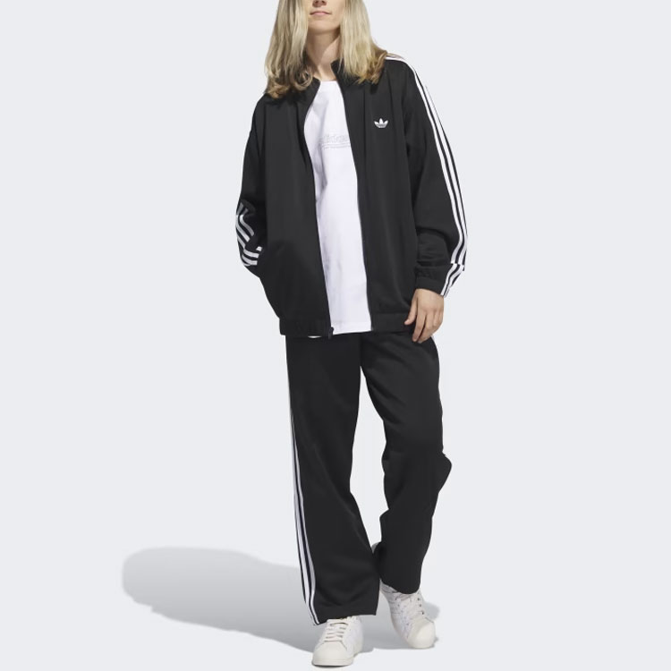 adidas Originals Tricolor 3-Stripes Track Jacket Black Unisex IJ0958 圖 8