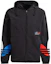 Order adidas Originals Tricolor Windbreaker Hooded Jacket Hitam Lari秋 GN3559