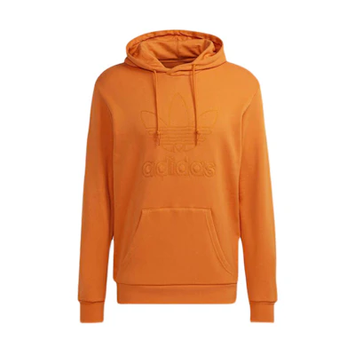 adidas Originals TS HOODY Q4 Big Logo Pullover Hoodie Men’s Orange H13503