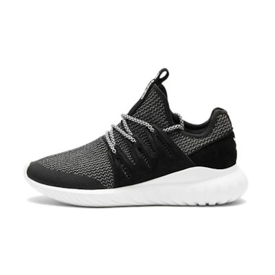 adidas originals Tubular Cozy Breathable Running Shoes Black White Unisex 'Black White'