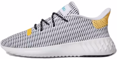 adidas Originals Tubular Dusk Primeknit 'Grey Yellow' B37739 adidas Originals Tubular Dusk Primeknit 'Grey Yellow' B37739