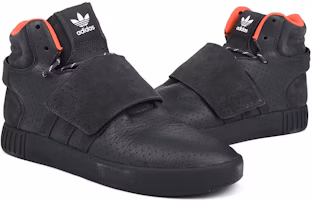 adidas originals Tubular系列 Invader Strap 防滑減震 高筒 板鞋 男款 黑 Shop adidas originals Tubular系列 Invader Strap 防滑減震 高筒 板鞋 男款 黑