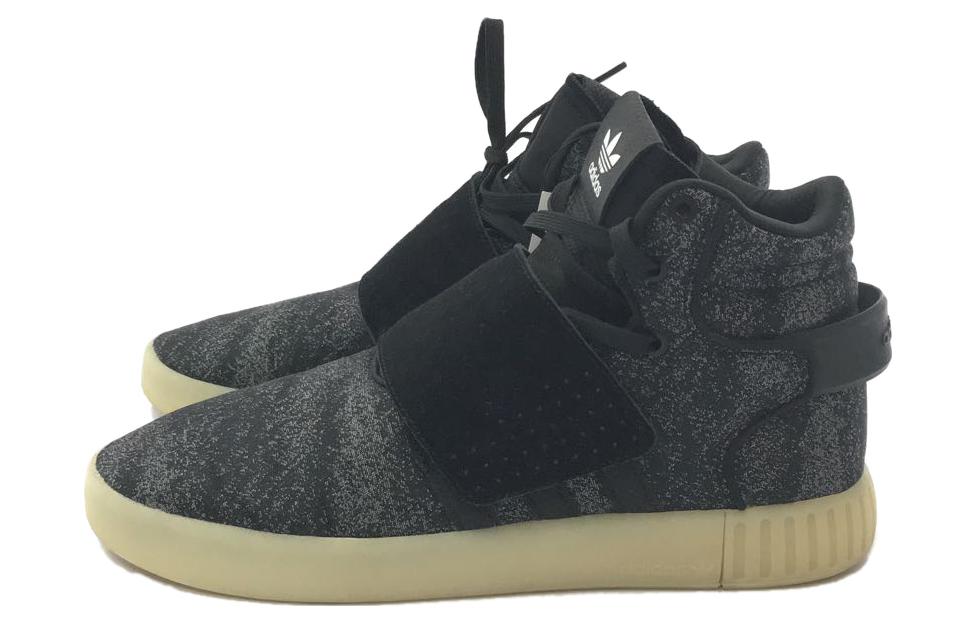 Lookbook 阿迪达斯 Originals Tubular Invader 黑色系带休闲鞋 BB8945
