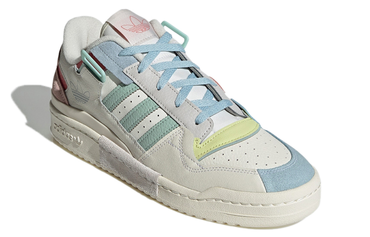Shop adidas Originals Forum Exhibit Low Baskets Unisexe Blanc/Rose/Bleu GX4587