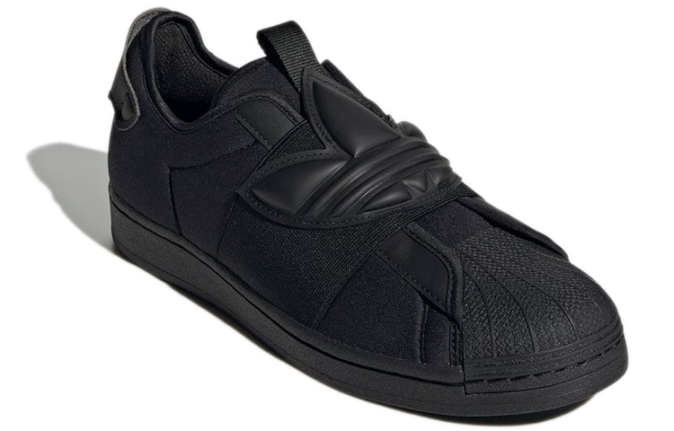 Lookbook adidas originals Superstar Slip-on 時尚休閒大LOGO 低筒 板鞋 男女同款 黑