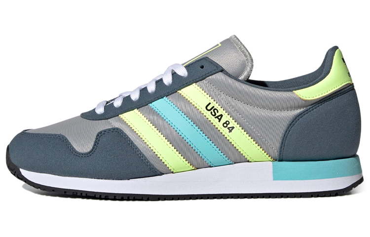 adidas originals USA 84 'Gray Yellow Green' FX9326