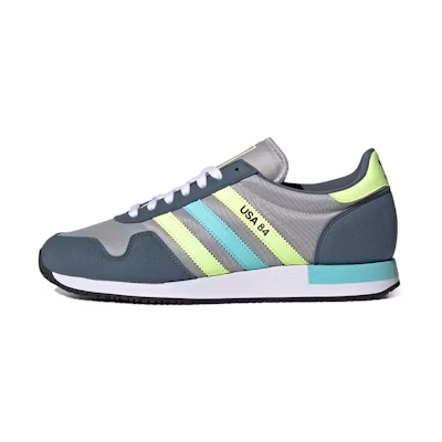 adidas originals USA 84 'Gray Yellow Green'
