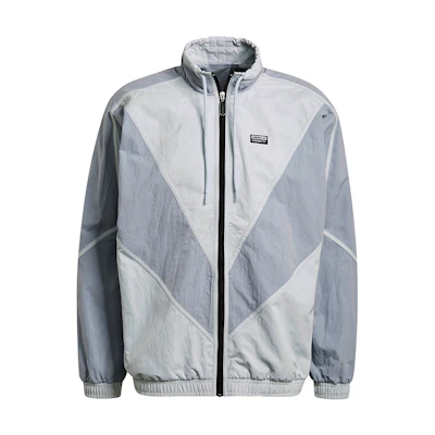 adidas Originals V-Line Woven Retro Track Jacket Silver Grey GN3340