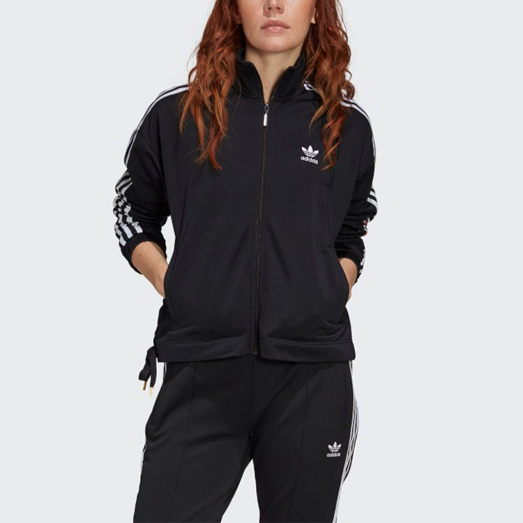 adidas Originals Valentine's Day Track Jacket Black with Side Lace & Heart Embroidery GK7174 圖 4