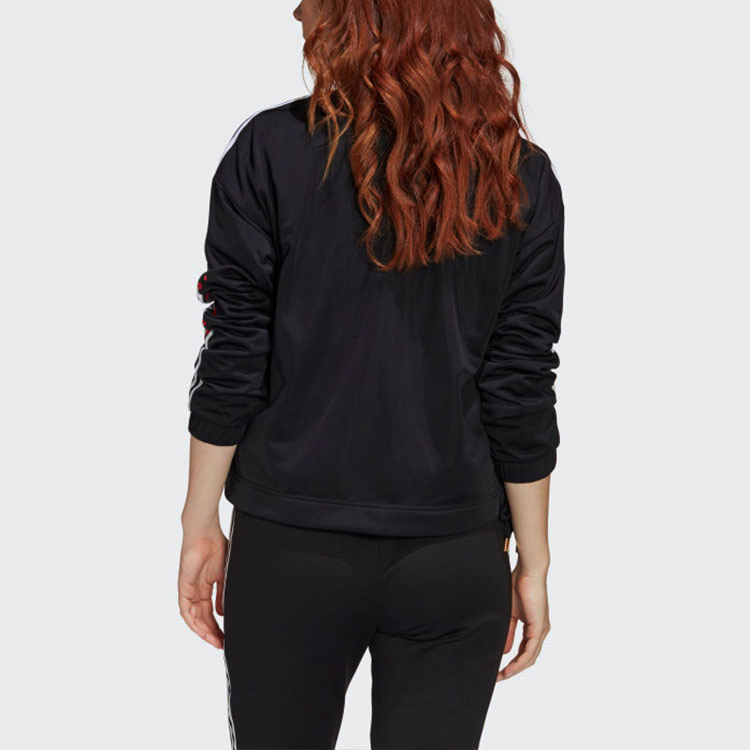 adidas Originals Valentine's Day Track Jacket Black with Side Lace & Heart Embroidery GK7174 圖 7
