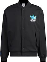 adidas Originals Valentine's Heart Logo Bomber Jacket Unisex Black IK8663 adidas Originals Valentine's Heart Logo Bomber Jacket Unisex Black IK8663