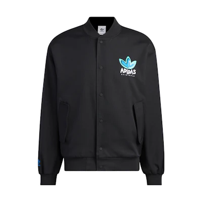 adidas Originals Valentine's Heart Logo Bomber Jacket Unisex Black IK8663