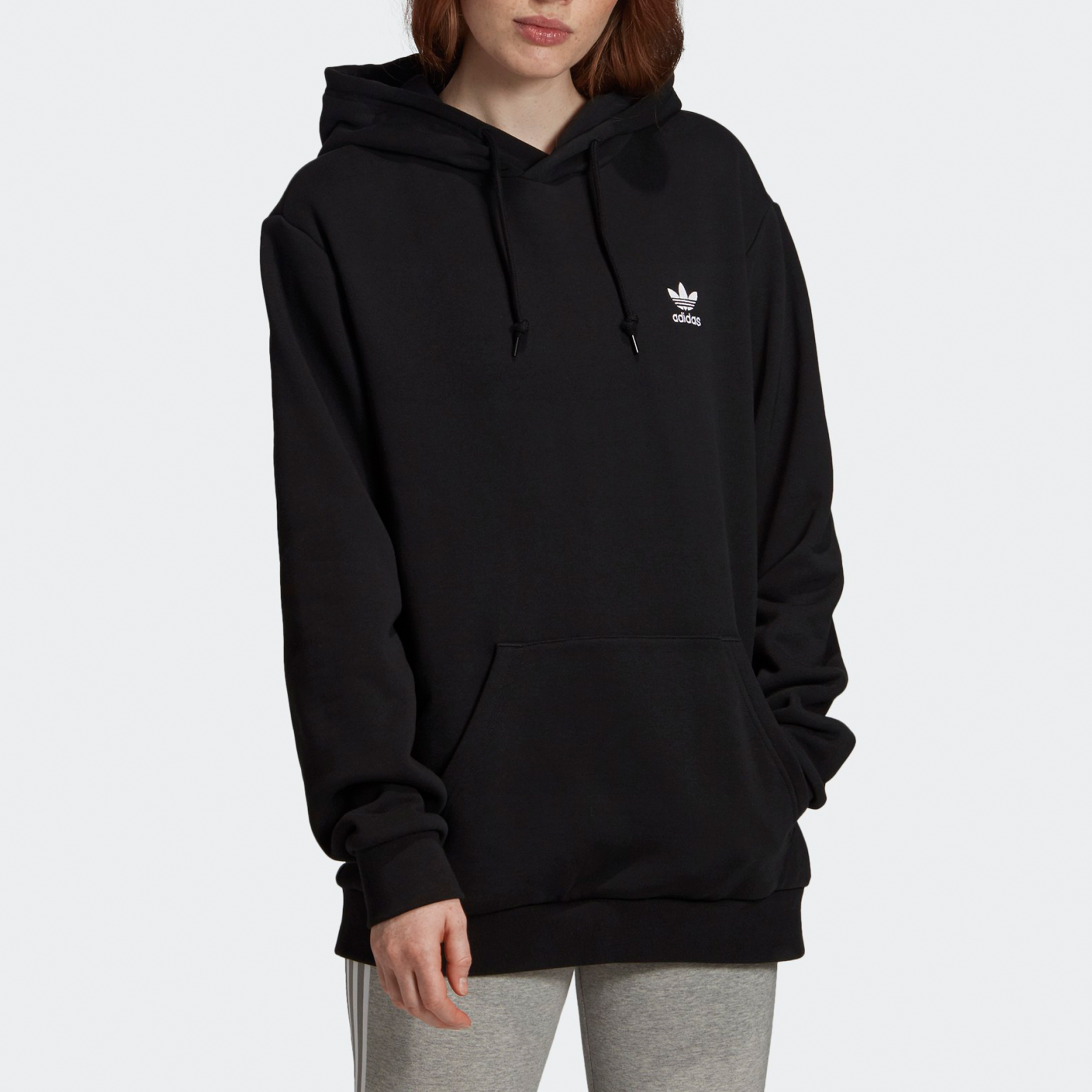 Shop adidas Originals Valentine's Hoodie Black Pullover with Back Logo GK7164