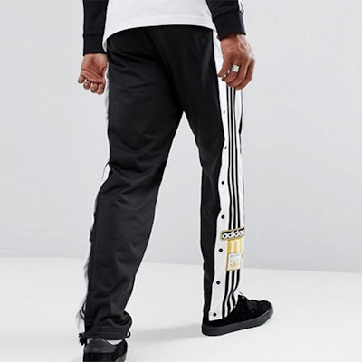 Adidas Originals Vintage Side Button Knit Track Pants Black CZ0679 Sizing Adidas Originals Vintage Side Button Knit Track Pants Black CZ0679