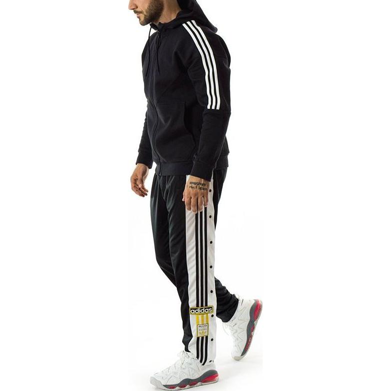 Cheap Adidas Originals Vintage Side Button Knit Track Pants Black CZ0679