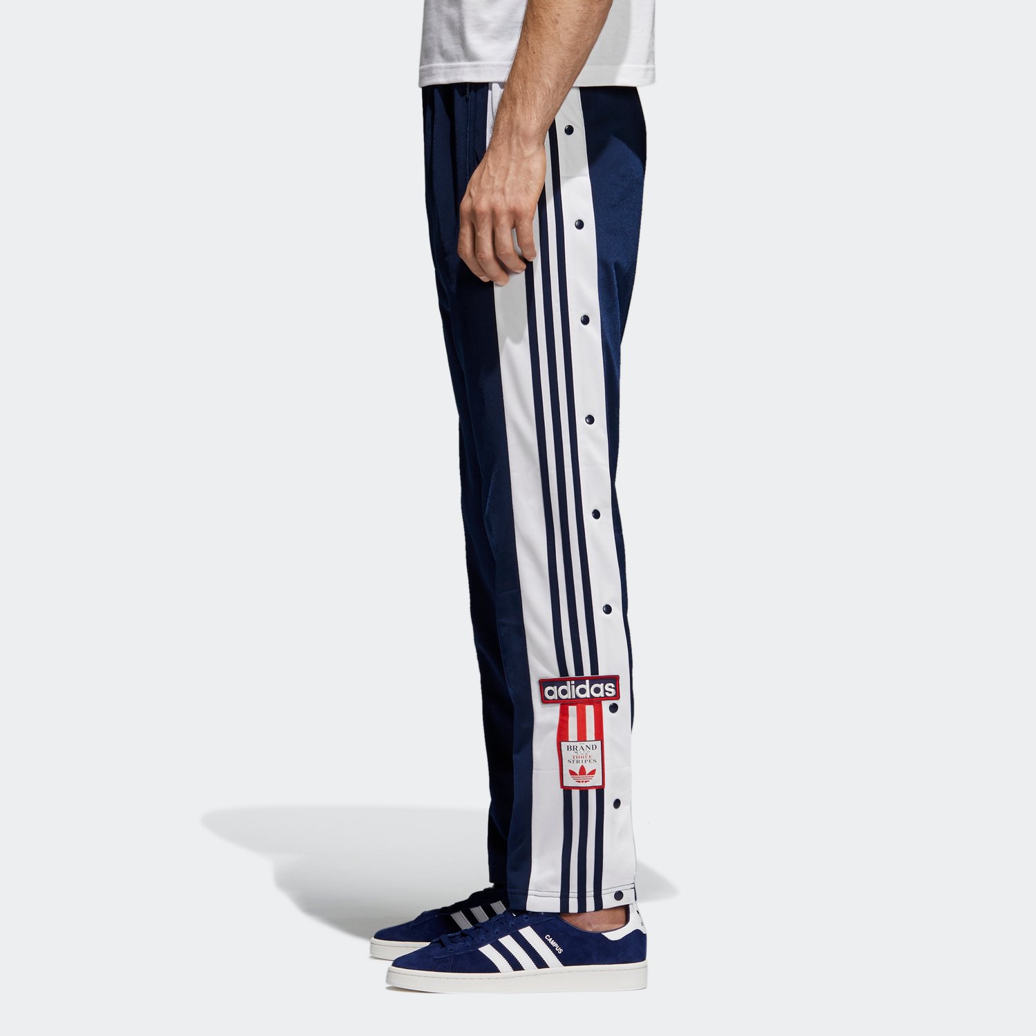 Purchase Adidas Originals Vintage Stripe Track Pants Button Sideline Navy CZ0678