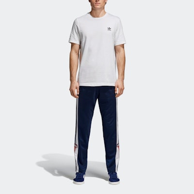 Adidas Originals Vintage Stripe Track Pants Button Sideline Navy CZ0678 Cheap Adidas Originals Vintage Stripe Track Pants Button Sideline Navy CZ0678