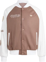 adidas Originals VRCT Jacket Brown Letter Print Patchwork Sports Jacket IS0191 adidas Originals VRCT Jacket Brown Letter Print Patchwork Sports Jacket IS0191
