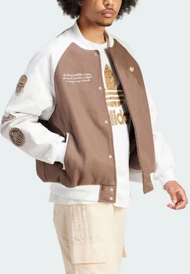 아디다스 오리지널스 VRCT 브라운 레터 프린트 패치워크 스포츠 자켓 IS0191 Purchase 아디다스 오리지널스 VRCT 브라운 레터 프린트 패치워크 스포츠 자켓 IS0191