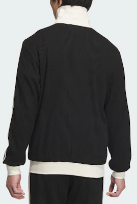 阿迪达斯三叶草复古条纹华夫针织夹克男女款黑色 JW0110 Purchase 阿迪达斯三叶草复古条纹华夫针织夹克男女款黑色 JW0110