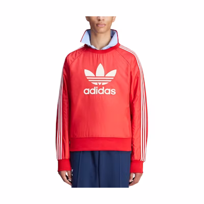 adidas Originals Wales Bonner FW24 Red Striped Crewneck Sweatshirt - Fashion JE5994