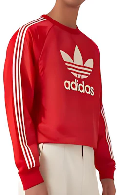 adidas Originals Wales Bonner 紅色條紋圓領衛衣 - 時尚 JE5994 Order adidas Originals Wales Bonner 紅色條紋圓領衛衣 - 時尚 JE5994