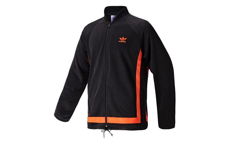 adidas Originals Warmup TT Retro Colorblock Track Jacket Black/Orange GK0650