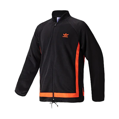 adidas Originals Warmup TT Retro Colorblock Track Jacket Black/Orange GK0650