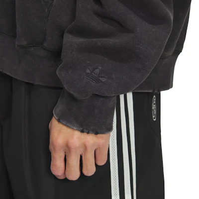 阿迪达斯经典复古宽松版长袖连帽外套黑色男款 JM7285 Sizing 阿迪达斯经典复古宽松版长袖连帽外套黑色男款 JM7285